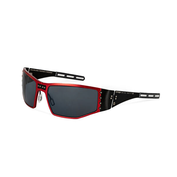 Klausen - Die Helmbrille mit Kanten - Rot