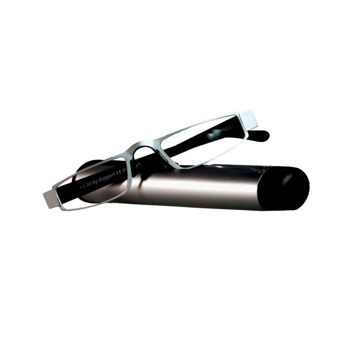 i-mag, the stylish half-frame glasses with a sliding case